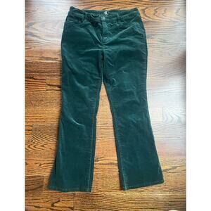 St Johns Bay Bootcut Corduroy Pants Size 30 Teal Green Academia